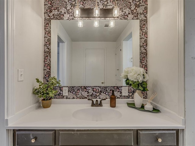 bathroom with vanity