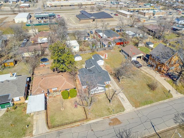 aerial view featuring a residential view