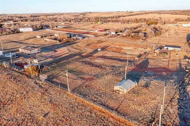 bird's eye view featuring a rural view