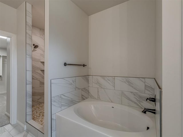 10124 Gentry Xing, Oklahoma City, OK 73169 - full bath with a garden tub and a walk in shower