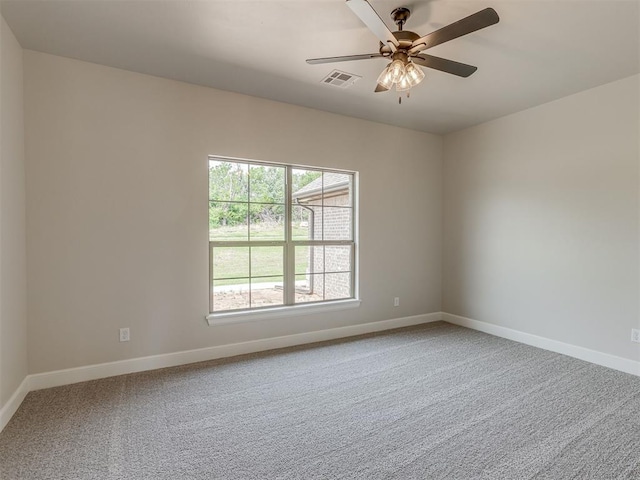 10124 Gentry Xing, Oklahoma City, OK 73169 - unfurnished room with carpet and ceiling fan