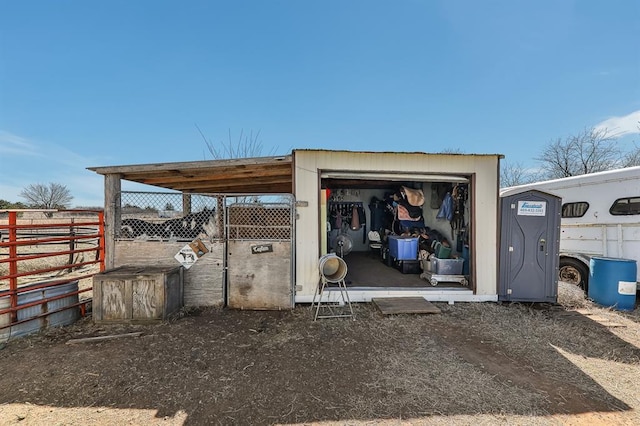 view of outbuilding featuring an outbuilding