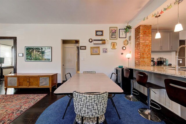 1721 NW 29th St, Oklahoma City, OK 73106 - dining space featuring dark wood-type flooring