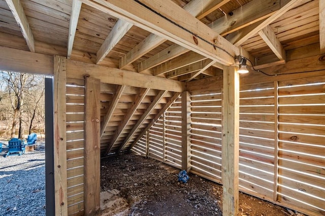 view of attic