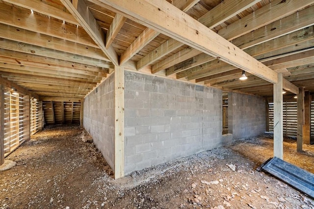 interior space with an outbuilding and an exterior structure