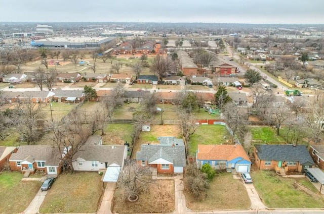 drone / aerial view with a residential view