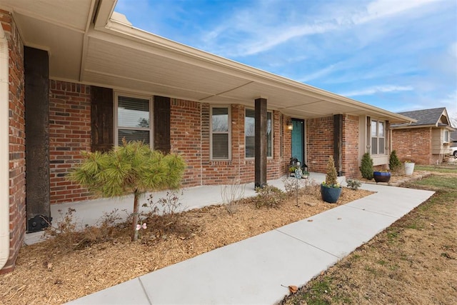 view of front of property with brick siding