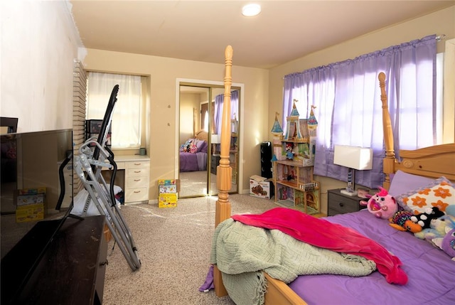 bedroom featuring a closet