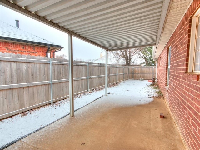 view of patio / terrace with a fenced backyard