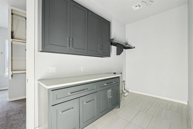 2725 Piazza Ct, Arcadia, OK 73007 - laundry room with cabinet space and electric dryer hookup