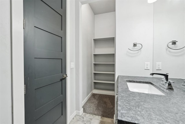 2725 Piazza Ct, Arcadia, OK 73007 - bathroom with vanity and baseboards