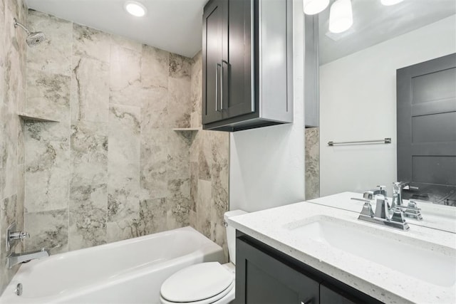 2725 Piazza Ct, Arcadia, OK 73007 - bathroom with vanity and bathtub / shower combination