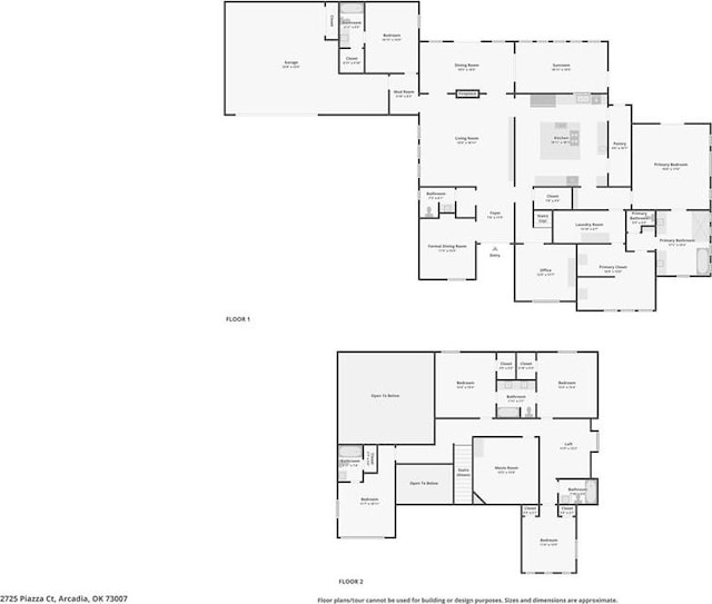 2725 Piazza Ct, Arcadia, OK 73007 - view of property floor plan