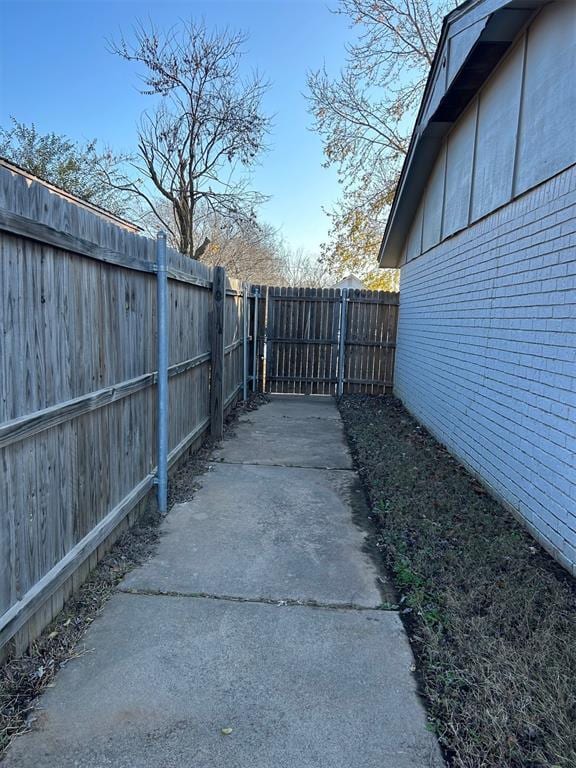 exterior space with fence