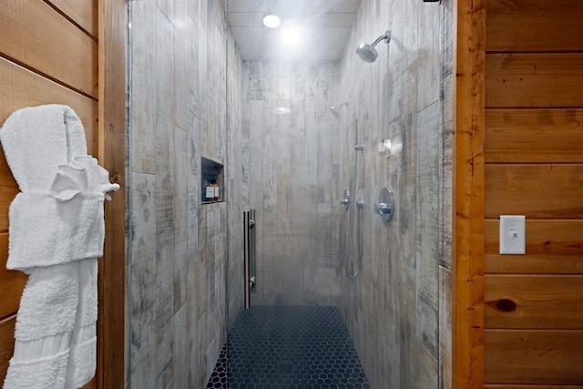 full bathroom with a stall shower