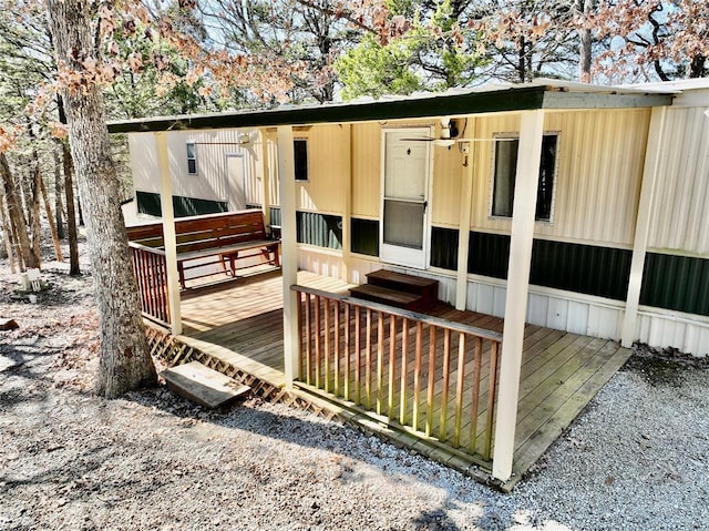 view of deck