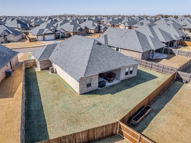 drone / aerial view featuring a residential view