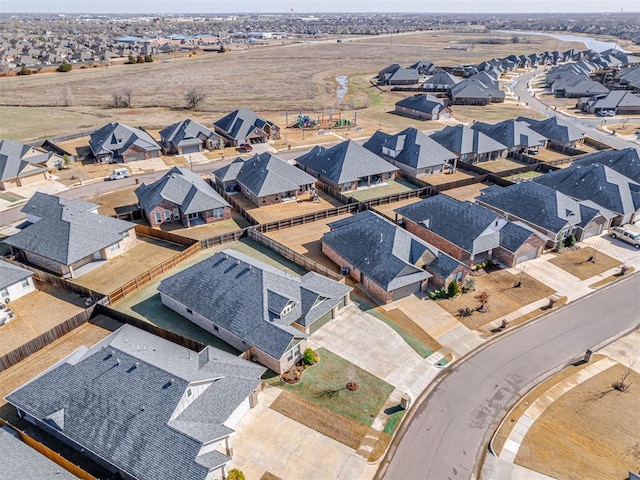 aerial view featuring a residential view