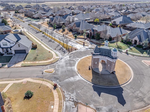 bird's eye view featuring a residential view