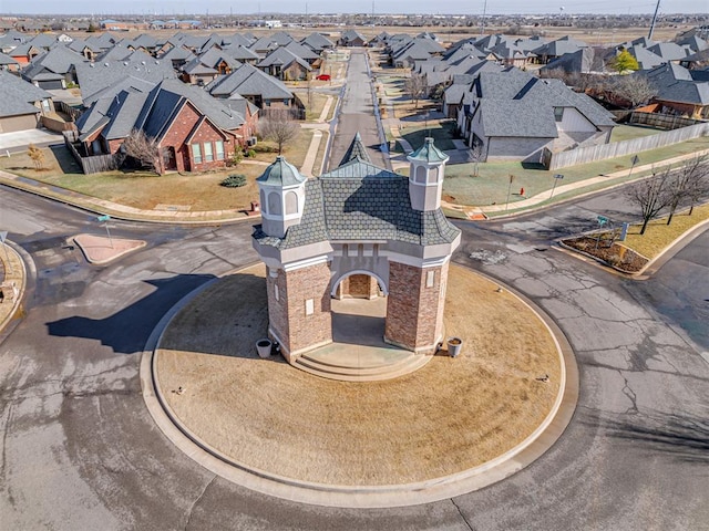 bird's eye view featuring a residential view