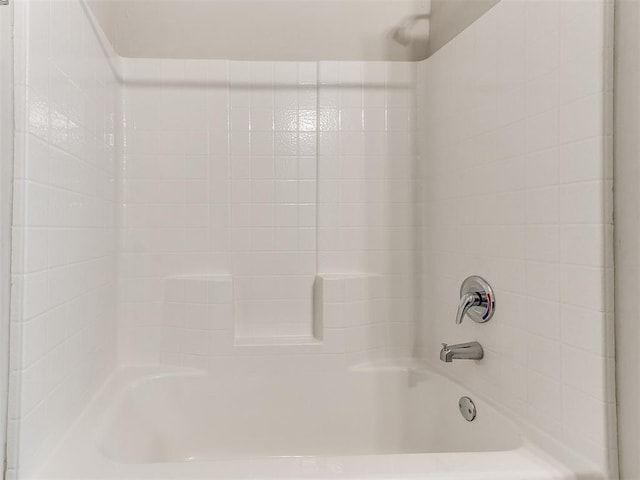 bathroom featuring bathing tub / shower combination