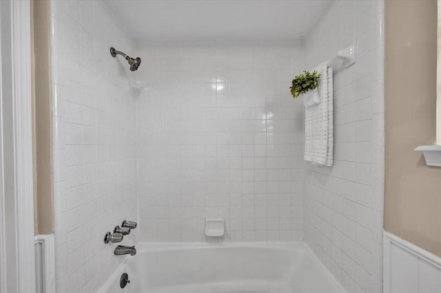 full bathroom featuring bathing tub / shower combination