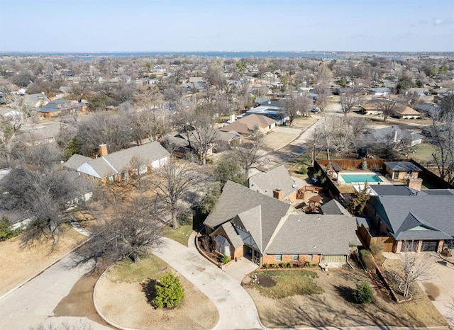 drone / aerial view featuring a residential view