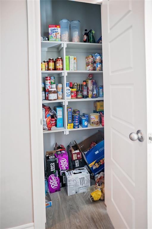 view of pantry