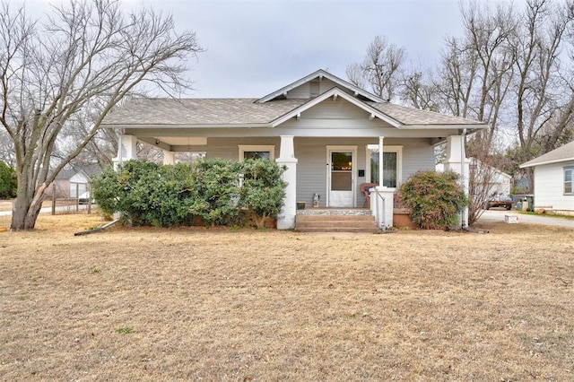 bungalow-style house featuring covered porch