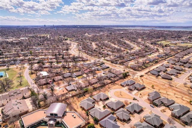 bird's eye view featuring a residential view