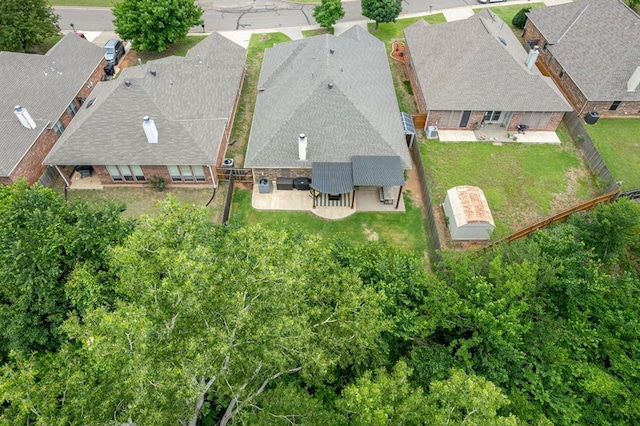 drone / aerial view featuring a residential view