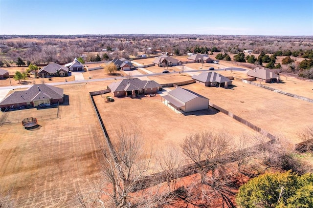 aerial view featuring a residential view