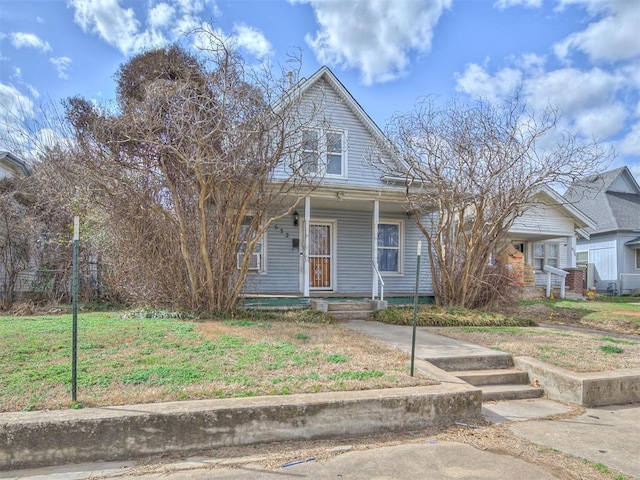 view of front facade with a porch