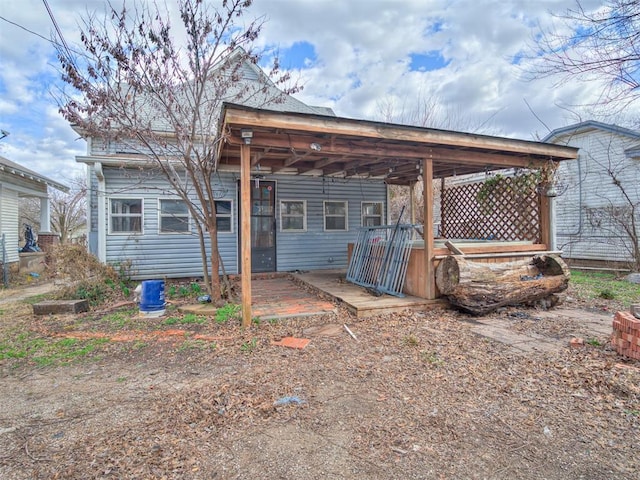 view of back of property