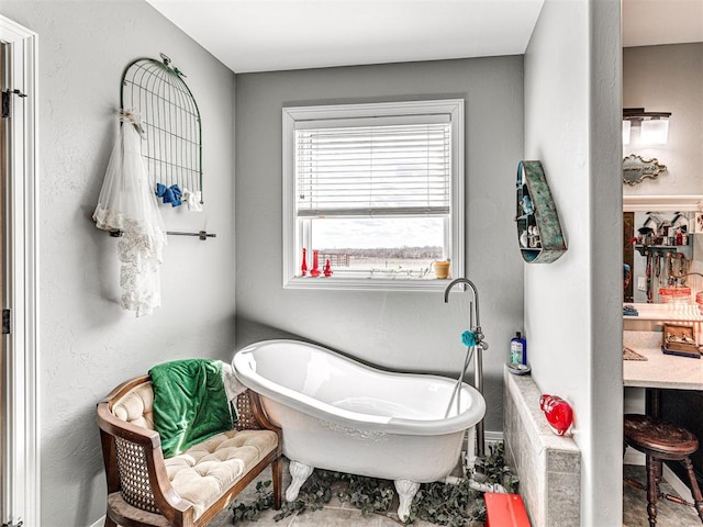 344750 E 830th Rd, Chandler, OK 74834 - full bathroom featuring a freestanding tub