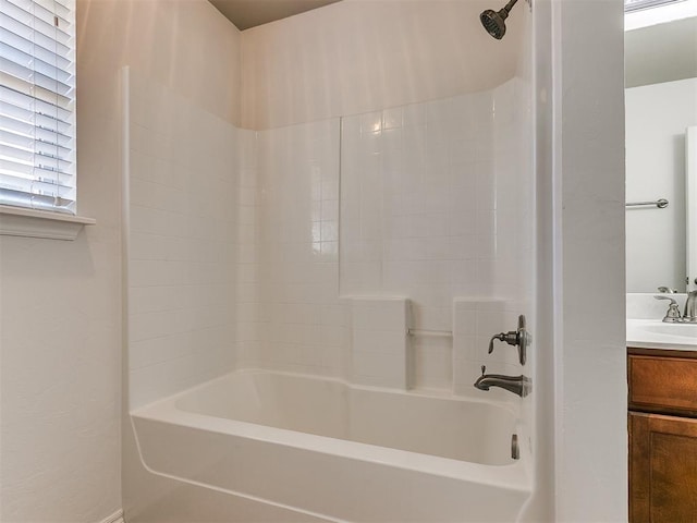 full bath featuring  shower combination and vanity