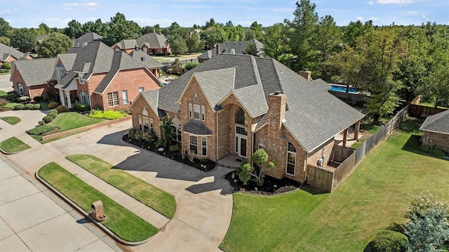 drone / aerial view featuring a residential view