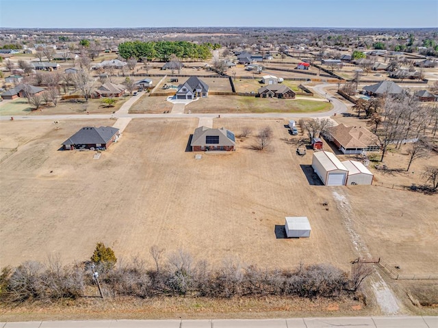 drone / aerial view featuring a residential view