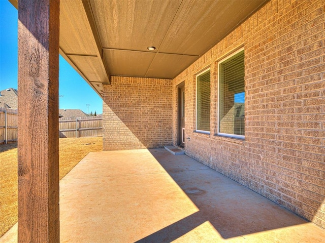 view of patio / terrace with a fenced backyard