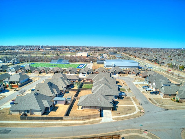 drone / aerial view featuring a residential view