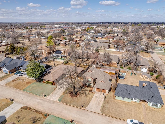 bird's eye view with a residential view