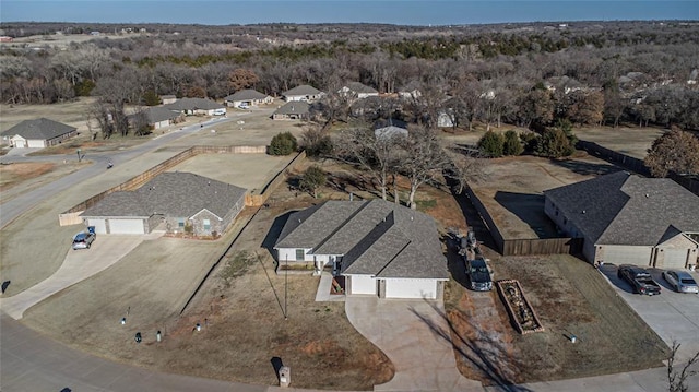 bird's eye view featuring a residential view