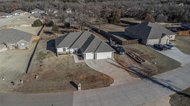 birds eye view of property featuring a residential view