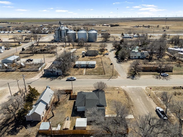 drone / aerial view with a rural view