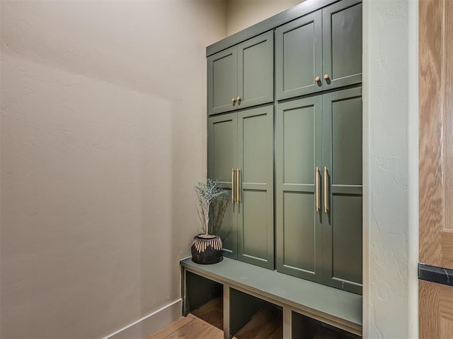 mudroom with baseboards