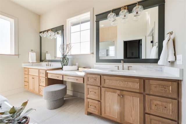 bathroom with vanity