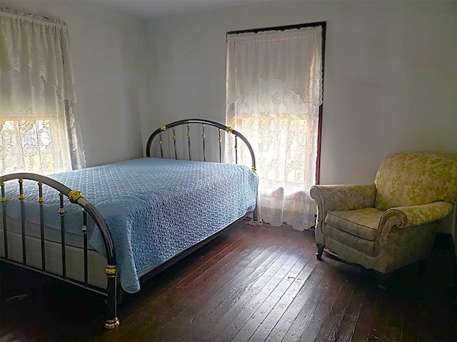 bedroom featuring hardwood / wood-style flooring