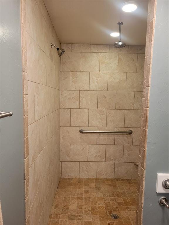 full bathroom with a shower stall