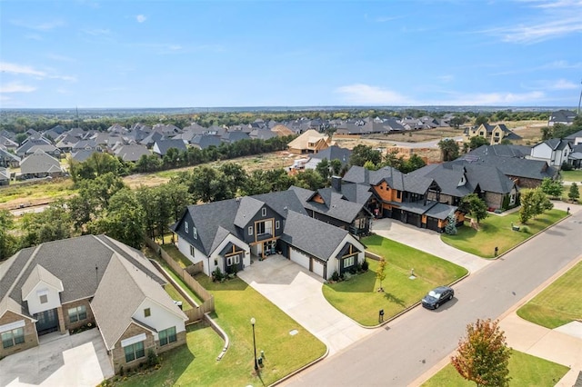 aerial view featuring a residential view