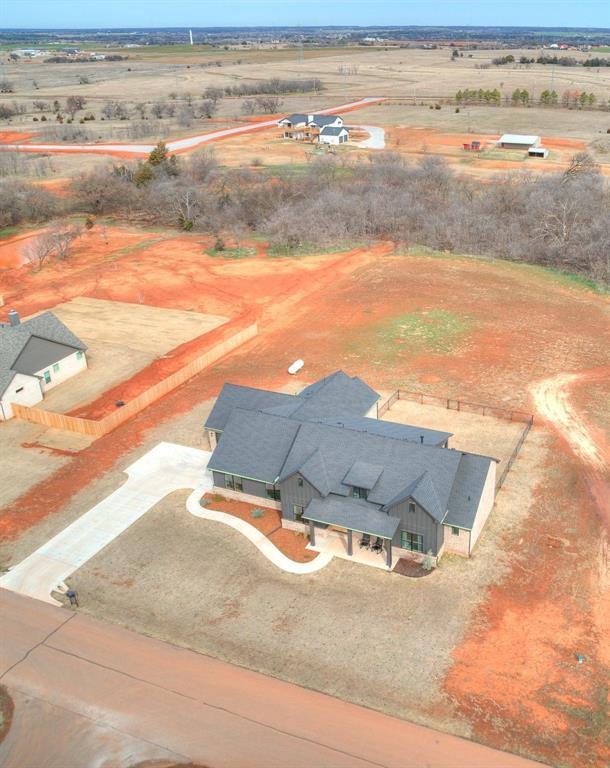 aerial view featuring a rural view